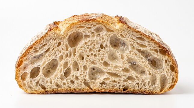 Yeast Fermentation Bread Crumb Alveoli Cross Section Macro