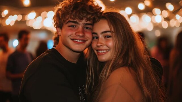 selective focus warm embrace between two friends showing care and support