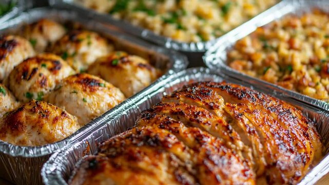 selective focus close up restaurant quality meal delivery beautifully plated takeout food