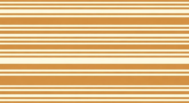Seamless pattern featuring horizontal parallel stripes in alternating shades of light cream and warm ochre brown, creating a clean and simple linear background, for various projects