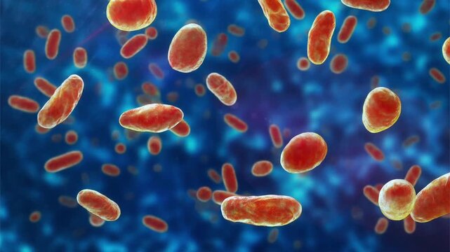 Rothia dentocariosa, 3D animation showing pleomorphic Gram positive bacteria associated with the oral microbiome, dental plaque and opportunistic infection including endocarditis.