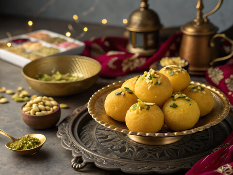 Traditional Indian Besan Laddu