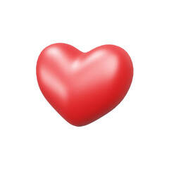 Fototapeta premium Heart Icon for Love and Favorite 3D Render