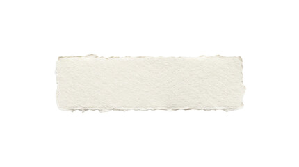 Obraz premium Handmade paper strip with deckled edges isolated on transparent background