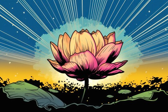 Lotus flower petal plant.