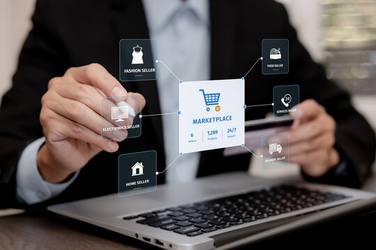Multi vendor ecommerce marketplace connecting fashion, electronics, food, home, service and delivery sellers through a centralized digital commerce platform.
