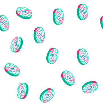 bath bomb isometric seamless pattern. bath bomb sign illustration