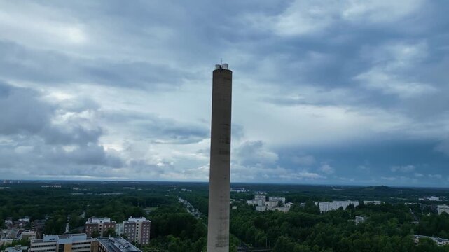 Cinematic Aerial View of Pohjois-Haaga and Kannelm&auml;ki, Helsinki, Finland