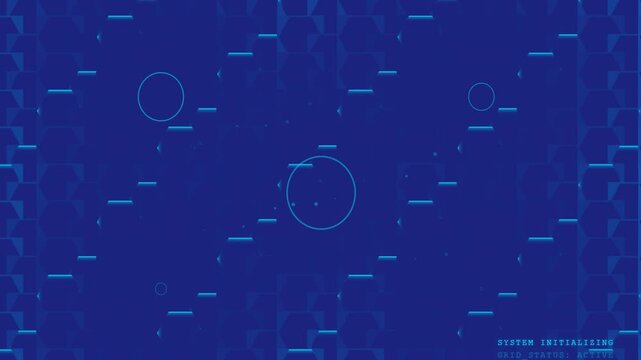 Ultra HD 8K honeycomb hexagonal cells expanding and contracting in seamless looping animation for tech and science visuals