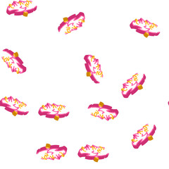 Fototapeta premium fire wing isometric seamless pattern. fire wing sign illustration