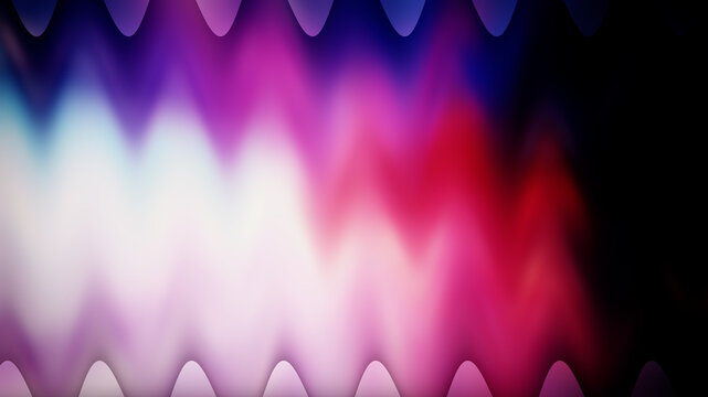 Abstract dynamic wavy neon gradient background with vibrant purple pink and blue blurred light audio wave pattern