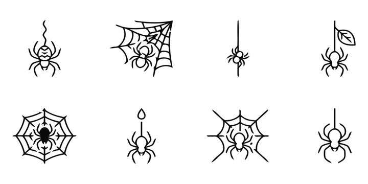 Tribal Tattoo Set with Bold Black and White Designs, Traditional Body Art Symbols and Decorative Tattoo Elements Vector Illustration.
