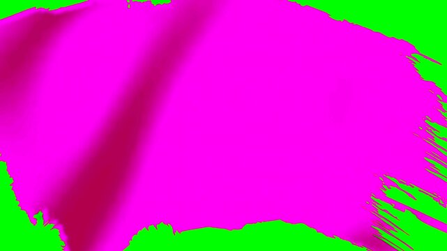 Abstract vibrant magenta brush stroke texture with rough edges for artistic graphic design background