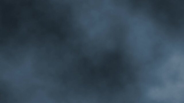 Abstract dark blue moving cloud fog smoke atmosphere motion graphics video loop
