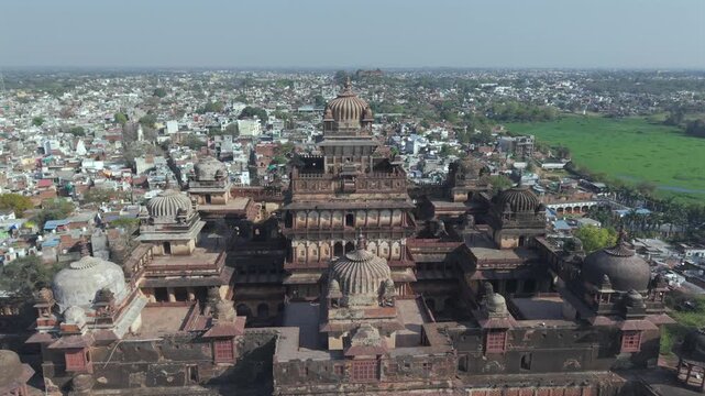 Aerial View of Datia Palace Bir Singh Deo Palace Madhya Pradesh