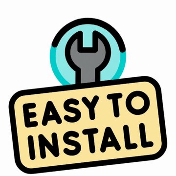Easy to Install Wrench Icon, Simple Setup Tool Badge animation