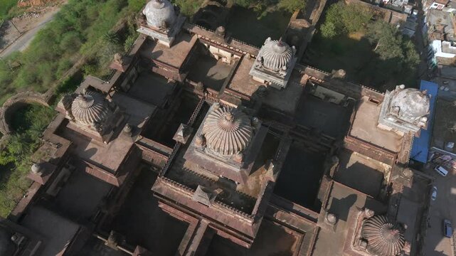 Aerial View of Datia Palace Bir Singh Deo Palace Madhya Pradesh