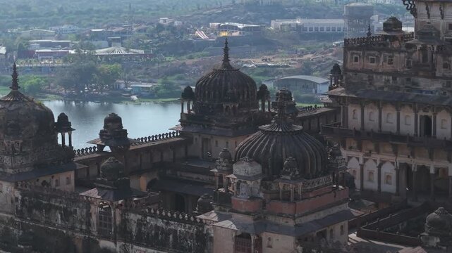 Aerial View of Datia Palace Bir Singh Deo Palace Madhya Pradesh