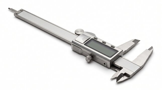 Precision stainless steel digital caliper measuring tool for engineering and machining accuracy