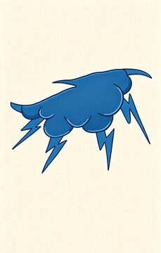 thundercloud on a cream background