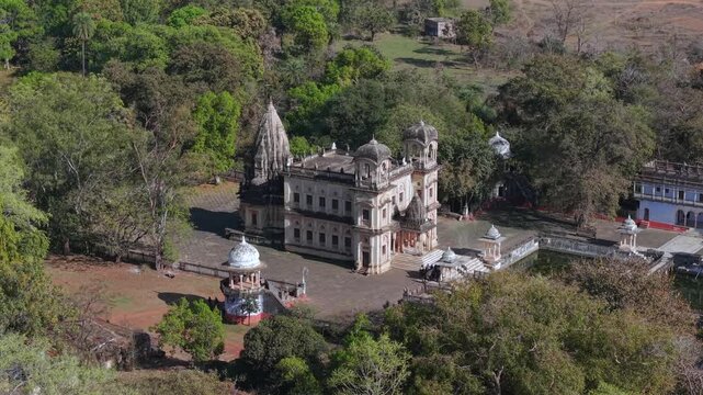 Aerial View of Scindia Chhatris Shivpuri Madhya Pradesh