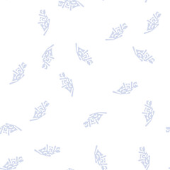 Fototapeta premium iron stone wing glyph vector seamless pattern. iron stone wing thin illustration