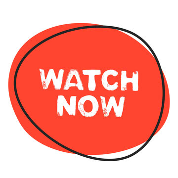 Watch Now - Button in rot mit Rahmen