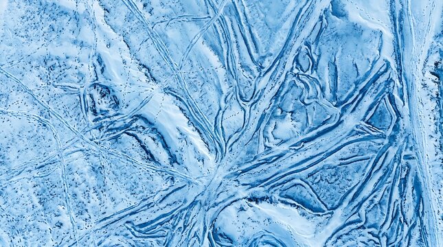 Abstract Ice Patterns in Cold Environment.