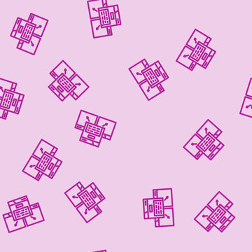 keyword cannibalization seo line seamless pattern keyword cannibalization seo thin line illustration