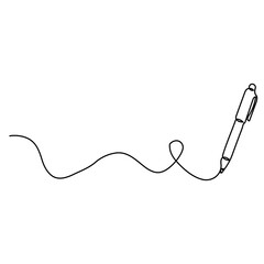 Obraz premium line art with pen