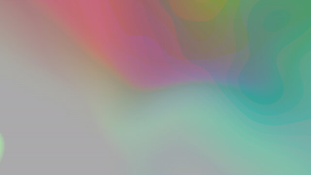 Abstract colorful liquid wave gradient background with soft blurred pink green teal layers and smooth organic fluid transition