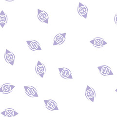 Obraz premium visualization business intelligence glyph vector seamless pattern. visualization business intelligence signthin illustration