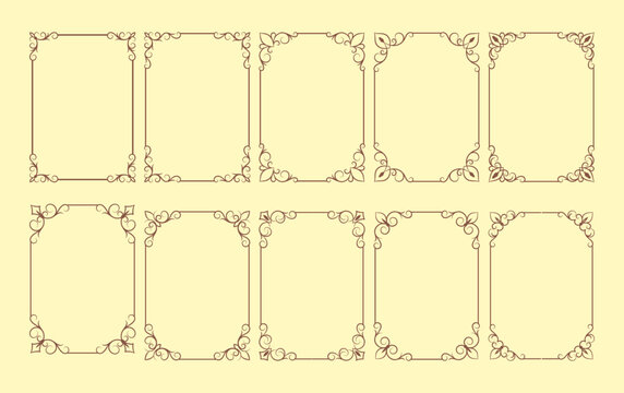 Elegant Ornate Vintage Border Frame Collection