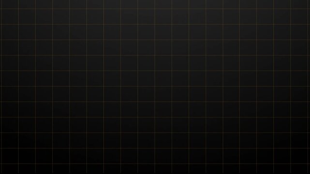 Futuristic gold grid on black background with animated horizontal and vertical lines, luxury technology visual, dark digital interface, elegant motion graphics, seamless 4K loop video