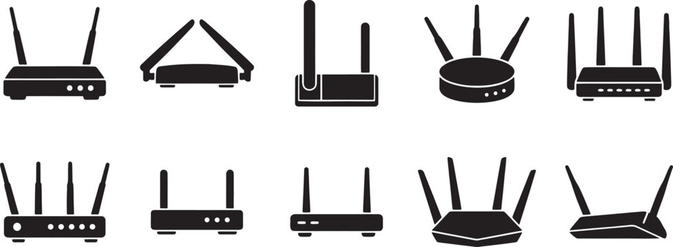 Wireless internet routers modems and network signal devices