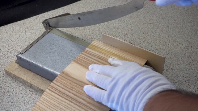 Veneer Cutter and Wooden Wick Making