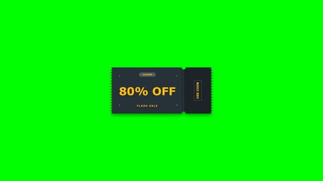 80 percent off coupon for a flash sale promotion