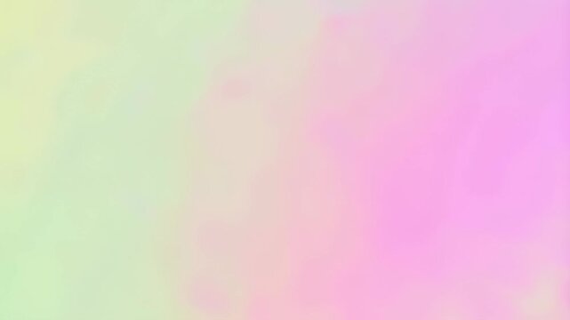Soft pastel color gradients flow smoothly across the frame with blurred shapes blending seamlessly. Smooth animated scene for presentations and website backgrounds.