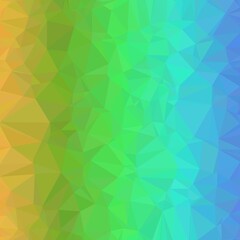 Obraz premium Geometric triangle pattern background featuring vibrant yellow green and blue gradient colors designed for modern digital art and professional web design.