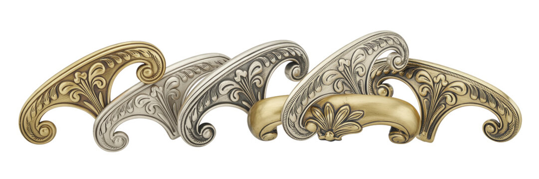 Vintage ornamental flourishes, golden and silver decorative borders, antique classic scrollwork set, elegant luxury frame embellishments, isolated vector graphics for design layouts