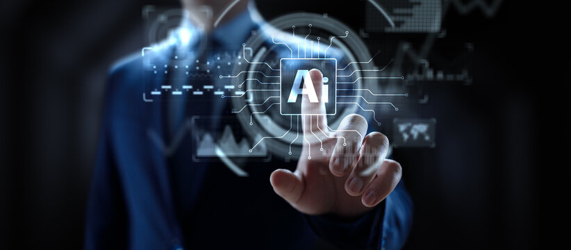 AI Artificial Intelligence Interface for Business Analytics and Data Interaction