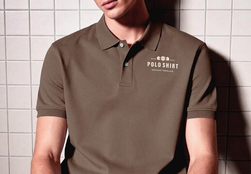 Polo Tshirt Mockup For Apparel And Branding Design