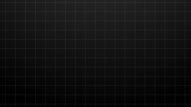 Futuristic dark grid background with animated horizontal and vertical lines, black and white gradient texture, minimalist technology motion graphic, seamless 4K loop footage