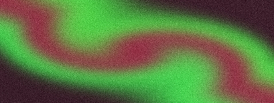 Vibrant green and red swirling abstract background with background shades futuristic colorful pattern graphic blurry grainy design style retro with neon art grain texture