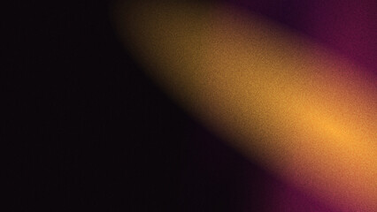 Abstract background, with a dark, black and orange, gradient featuring a, grainy texture and, soft light beams, across a moody, surface area © jk