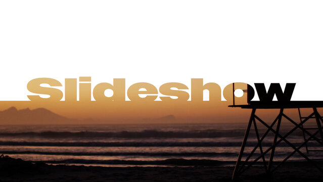 Split Text Slideshow Template