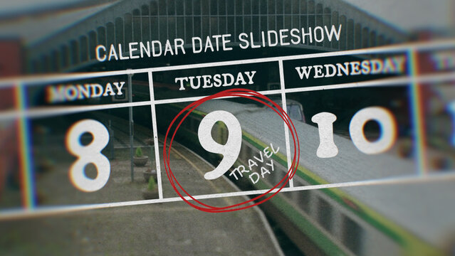 Calendar Date Slideshow