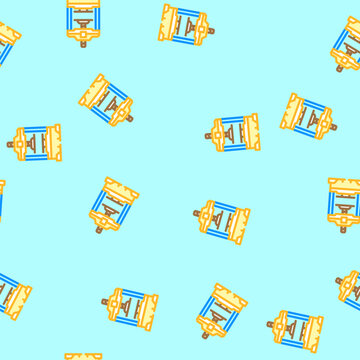 hydraulic press industry vector seamless pattern hydraulic press industry sign illustration