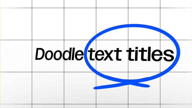 Doodle Scribble Text Titles