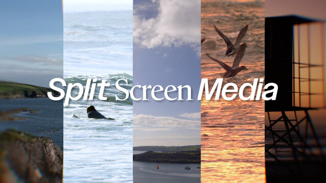 Modern Split Screen Media Slideshow